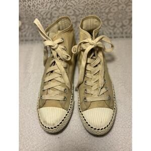 PF Flyer Posture Foundation Hi Top Tennis Shoes Men’s Tan 11 1/2,